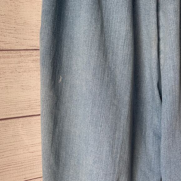 Allison Daley Retro Denim Jean Capris Pull On Button Detail Legs Size 6 Petite - Picture 9 of 16